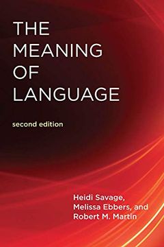 portada The Meaning of Language (The mit Press) (in English)