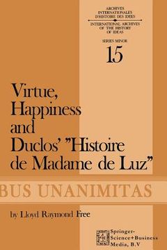 portada virtue, happiness and duclos' 'histoire de madame de luz' (en Inglés)