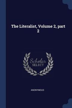 portada The Literalist, Volume 2, part 2