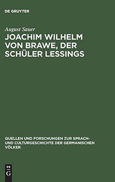 portada Joachim Wilhelm von Brawe, der Schüler Lessings 