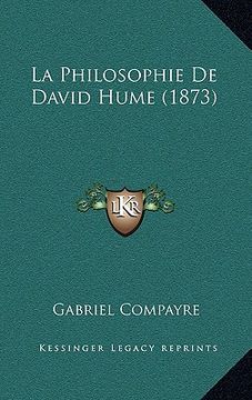 portada la philosophie de david hume (1873) (in English)
