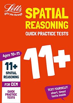 portada Letts 11+ Success - 11+ Spatial Reasoning Quick Practice Tests Age 10-11 for the Cem Tests (en Inglés)