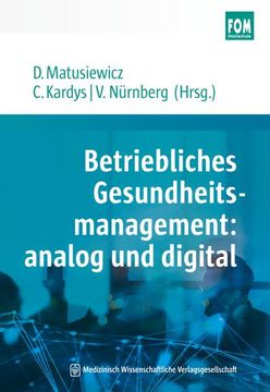 portada Betriebliches Gesundheitsmanagement: Analog und Digital (en Alemán)