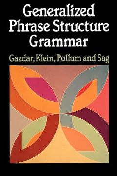portada generalized phrase structure grammar (en Inglés)