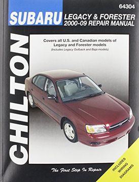 portada Chilton Total car Care Subaru Legacy 2000-2009 & Forester 2000-2008 Repair Manual (en Inglés)