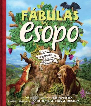 portada Fábulas de Esopo: Un Desplegable de Cuentos Clásicos (in Spanish)