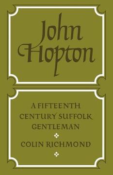 portada John Hopton: Suffolk Gentleman (en Inglés)