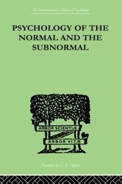 portada Psychology of the Normal and the Subnormal