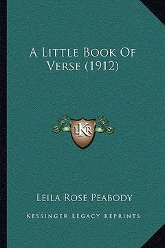 portada a little book of verse (1912) (en Inglés)