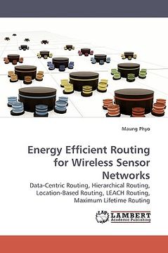 portada energy efficient routing for wireless sensor networks (en Inglés)
