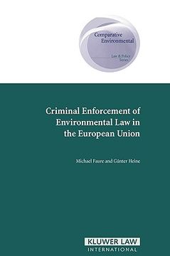 portada criminal enforcement of environmental law in the european union (in English)