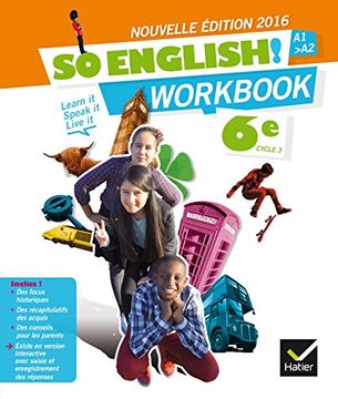 portada So English! Anglais 6e éd. 2016 - Workbook (en Francés)