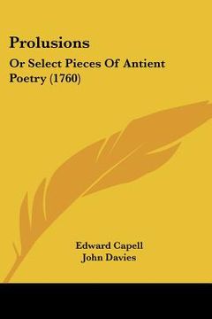 portada prolusions: or select pieces of antient poetry (1760) (en Inglés)
