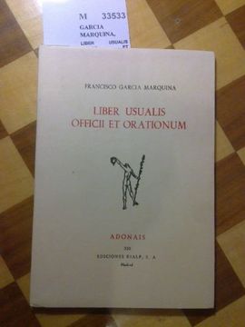 portada Liber Usualis Officii et Orationum (in Spanish)