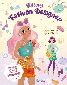 portada Glittery Fashion Designer Sticker Book (en Inglés)