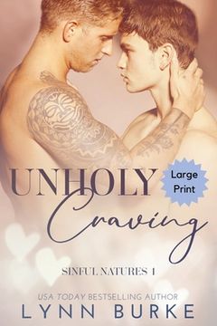 portada Unholy Craving Large Print: A Forbidden Gay Romance (in English)
