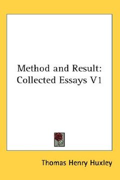 portada method and result: collected essays v1 (en Inglés)