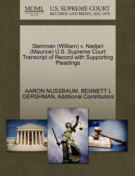 portada steinman (william) v. nadjari (maurice) u.s. supreme court transcript of record with supporting pleadings (en Inglés)