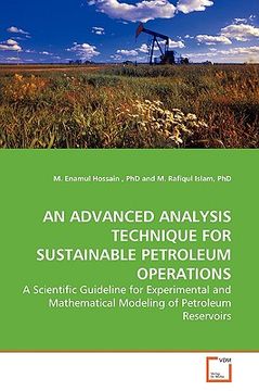 portada an advanced analysis technique for sustainable petroleum operations (en Inglés)
