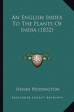 portada an english index to the plants of india (1832) (en Inglés)