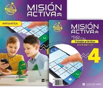 portada Matemática 4. Puerto de Palos. Misión Activa