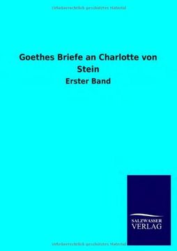 portada Goethes Briefe an Charlotte Von Stein