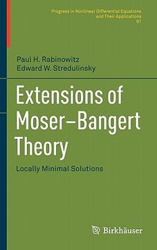 portada extensions of moser bangert theory: locally minimal solutions