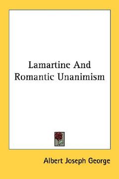 portada lamartine and romantic unanimism (en Inglés)