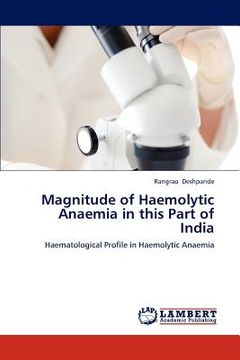 portada magnitude of haemolytic anaemia in this part of india (en Inglés)