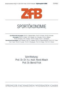 portada Sportökonomie (en Alemán)