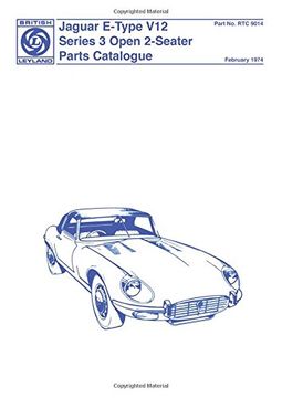 portada Jaguar Series 3 E-Type Open 2-Seater Parts Catalogue (en Inglés)