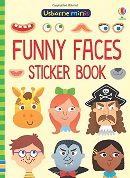 portada Funny Faces Sticker Book (Usborne Minis) 