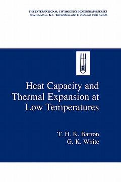 portada heat capacity and thermal expansion at low temperatures (en Inglés)