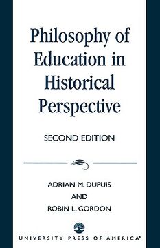 portada philosophy of education in historical perspective (in English)