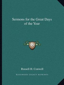 portada sermons for the great days of the year (en Inglés)