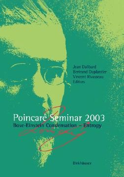 portada poincari seminar 2003: bose-einstein condensation - entropy (en Inglés)