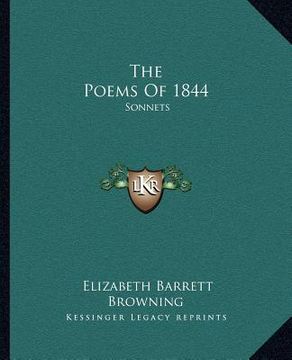 portada the poems of 1844: sonnets (in English)