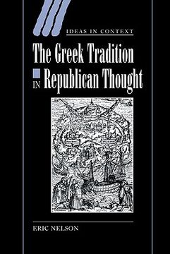 portada The Greek Tradition in Republican Thought Hardback (Ideas in Context) (in English)