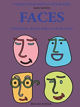 portada Coloring Book for 4-5 Year Olds (Faces) 