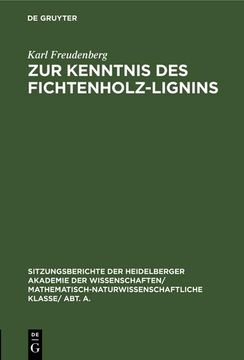 portada Zur Kenntnis des Fichtenholz-Lignins (en Alemán)