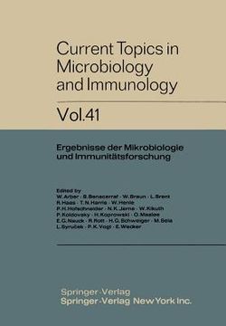 portada current topics in microbiology and immunology: ergebnisse der mikrobiologie und immunitatsforschung