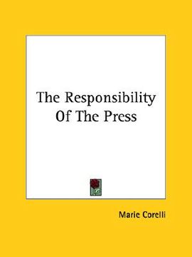 portada the responsibility of the press (en Inglés)