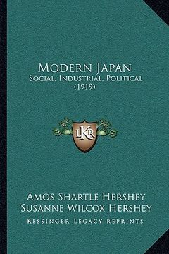 portada modern japan: social, industrial, political (1919)