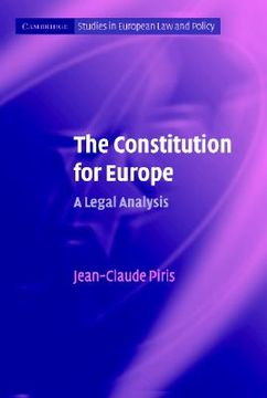 portada the constitution for europe: a legal analysis (in English)