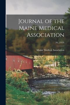 portada Journal of the Maine Medical Association; 20, (1929) (en Inglés)