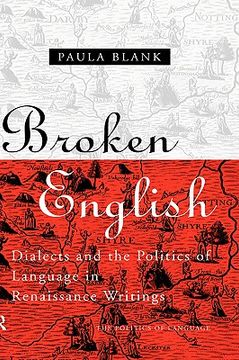 portada broken english: dialects and the politics of language in renaissance writings (en Inglés)