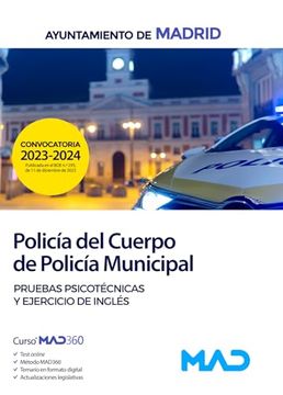 portada Policia del Cuerpo de Policia Municipal. Pruebas Psicotecnicas y Ejercicios de Ingles (in Spanish)