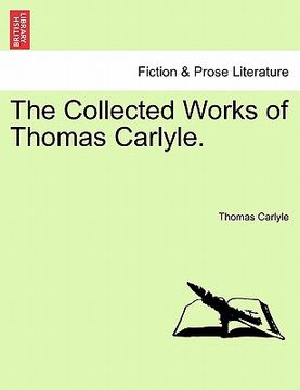 portada the collected works of thomas carlyle. (en Inglés)