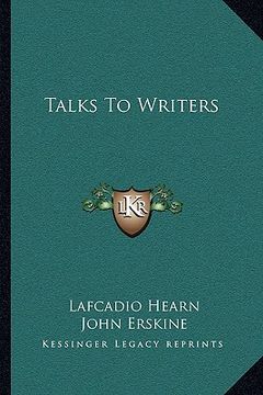 portada talks to writers (en Inglés)