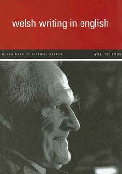 portada welsh writing in english: a yearbook of critical essays